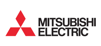 Red Mitsubishi Electric logo with black text on a white background.