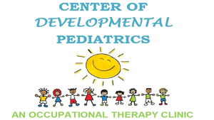 Logo: Center of Developmental Pediatrics, sun graphic, child figures, "An Occupational Therapy Clinic."