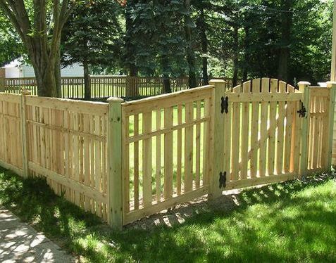 Wood fences