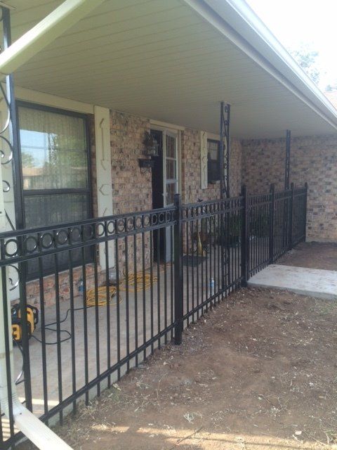 Wrought iron fencing