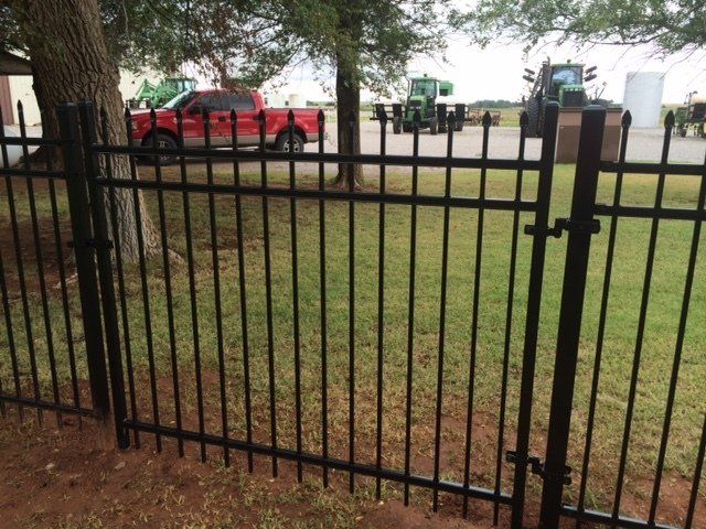 Wrought iron fencing