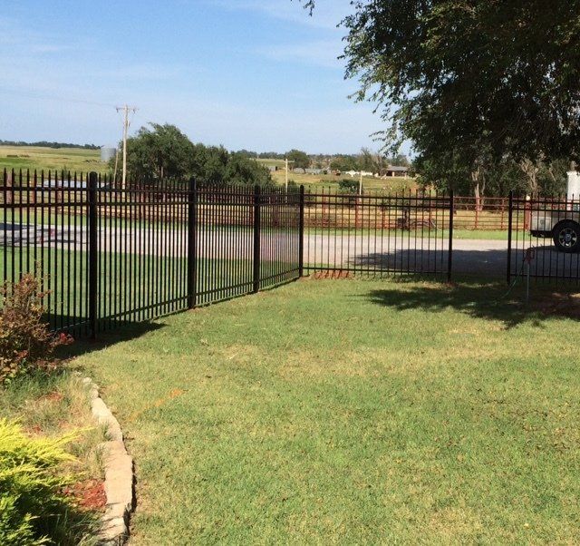 Wrought iron fencing