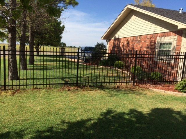Wrought iron fencing