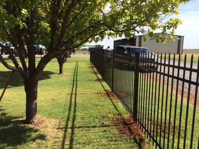 Wrought iron fencing