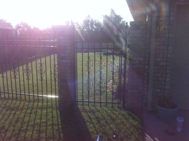 Wrought iron fencing