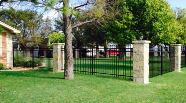 Wrought iron fencing