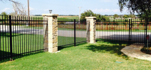 Wrought iron fencing