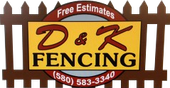 D and K Fencing - Logo