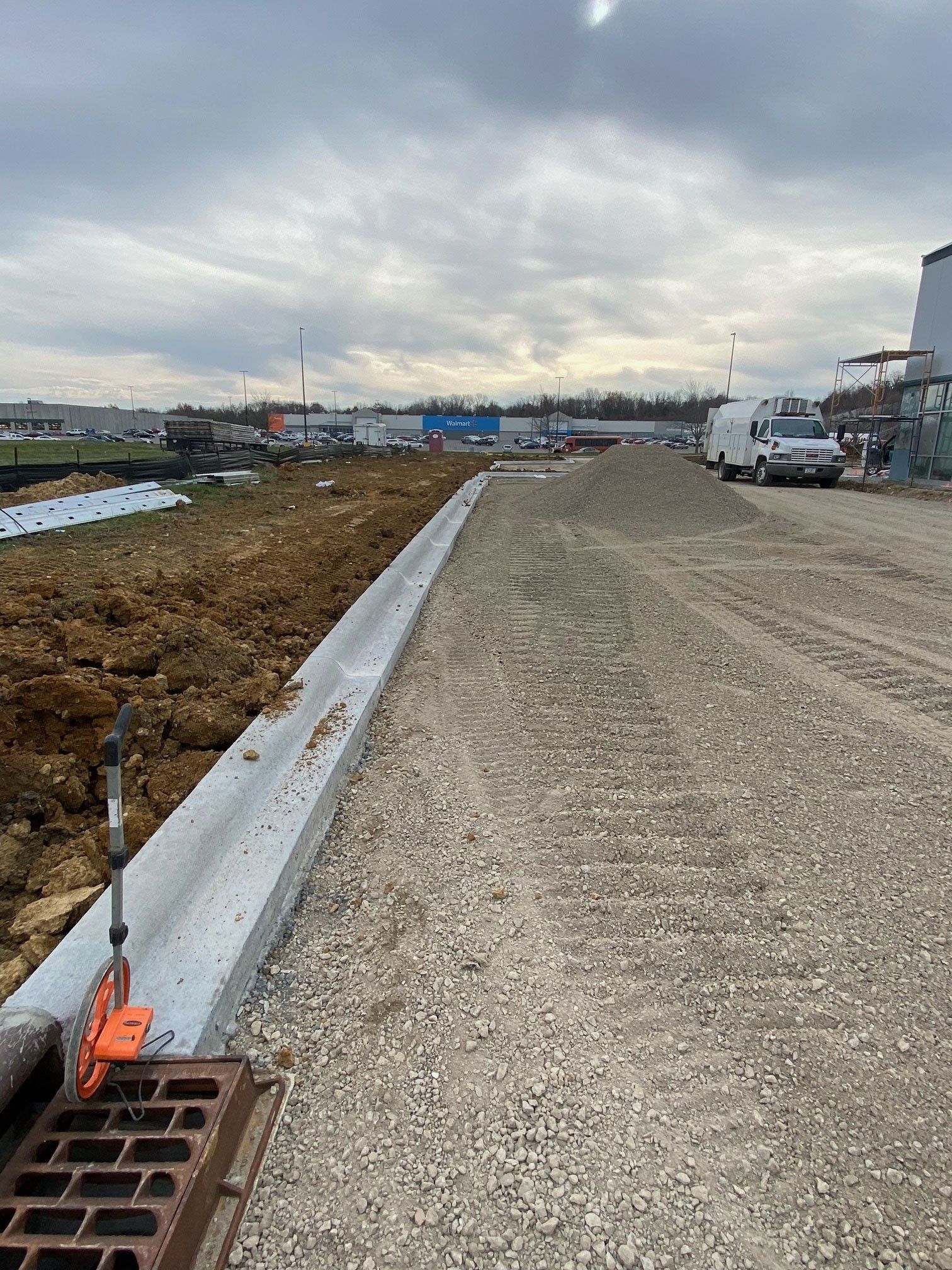 On going concrete work