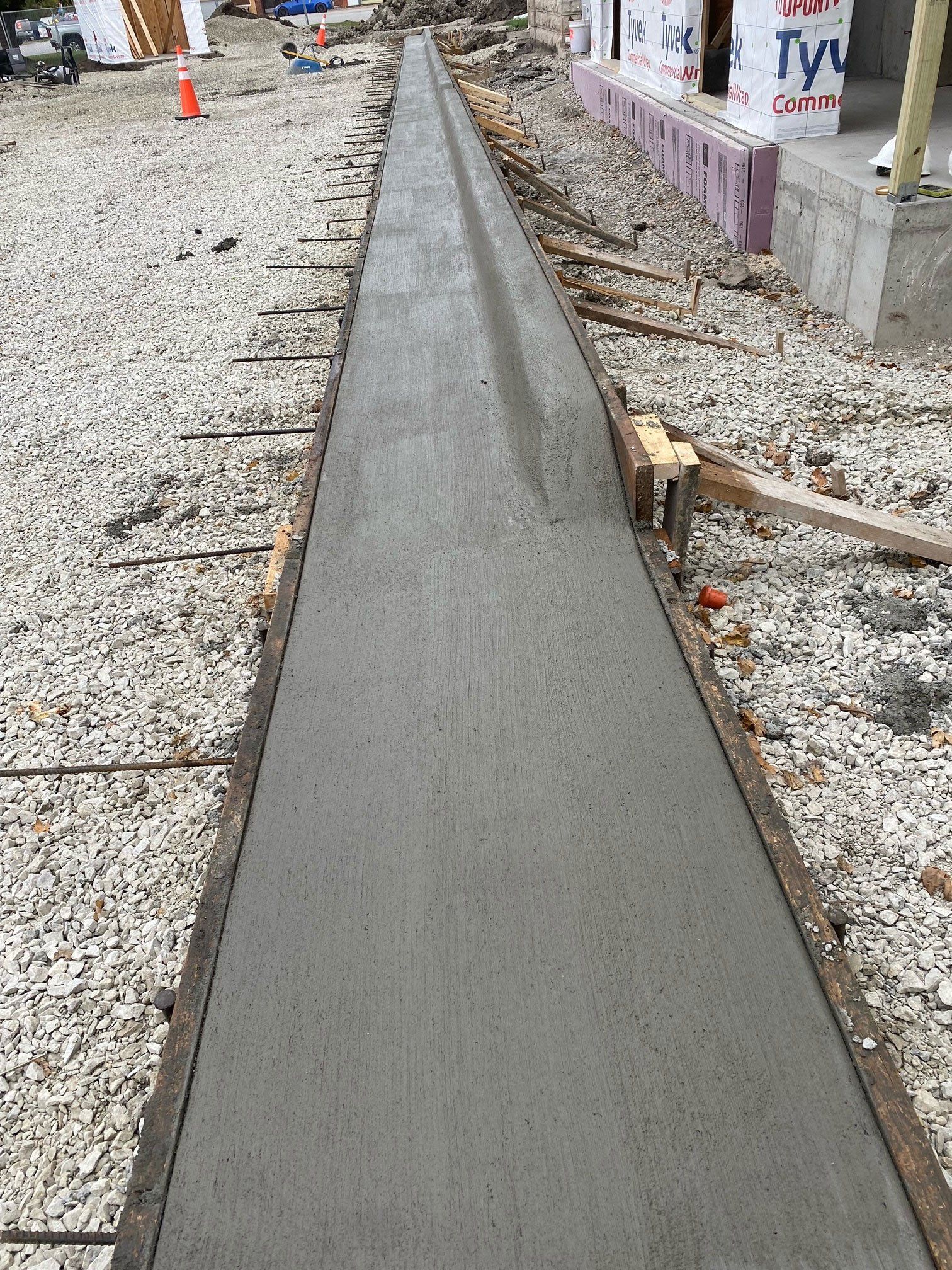 Concrete work in progress