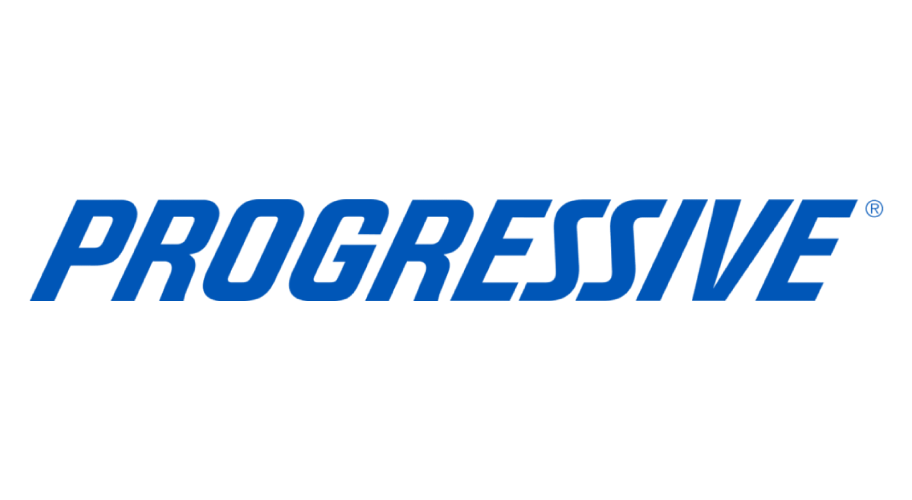 Progressive blue wordmark logo on a white background