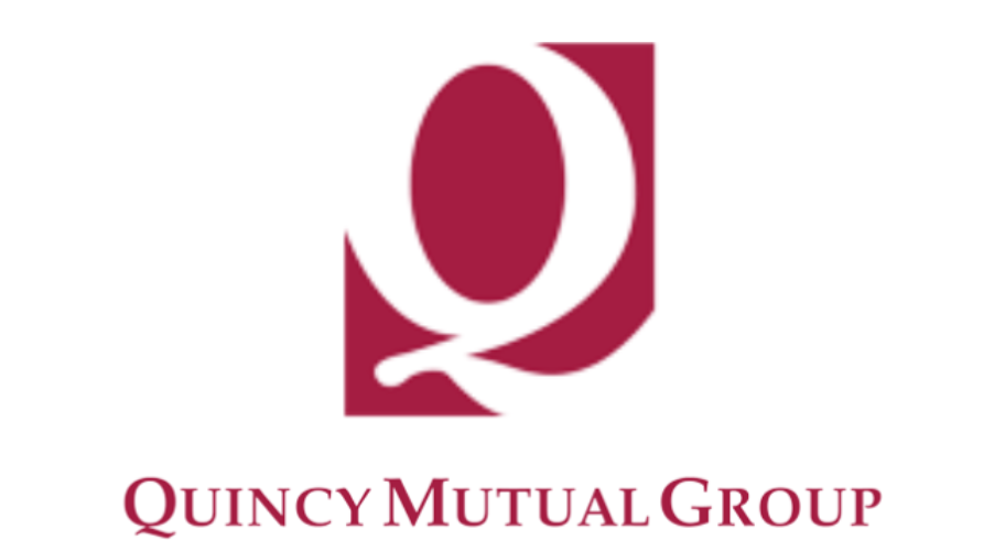 Quincy Mutual Group logo in maroon on a white background
