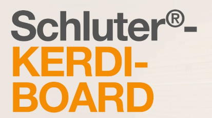 A logo for a company called schluter kerdi board