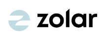 A logo for zolar is shown on a white background.
