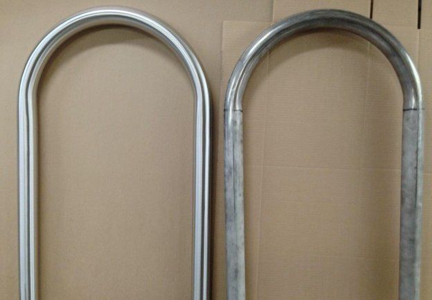 metal finishing before and after