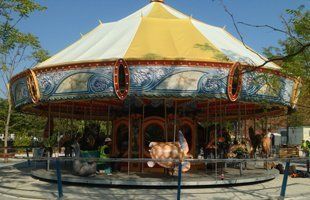 metal railing carousel