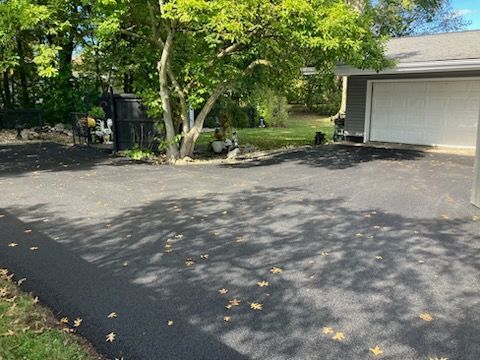 Paved driveway - before