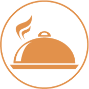 Serving platter with lid Icon