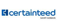 CertainTeed Saint-Gobain logo in blue and gray on white background