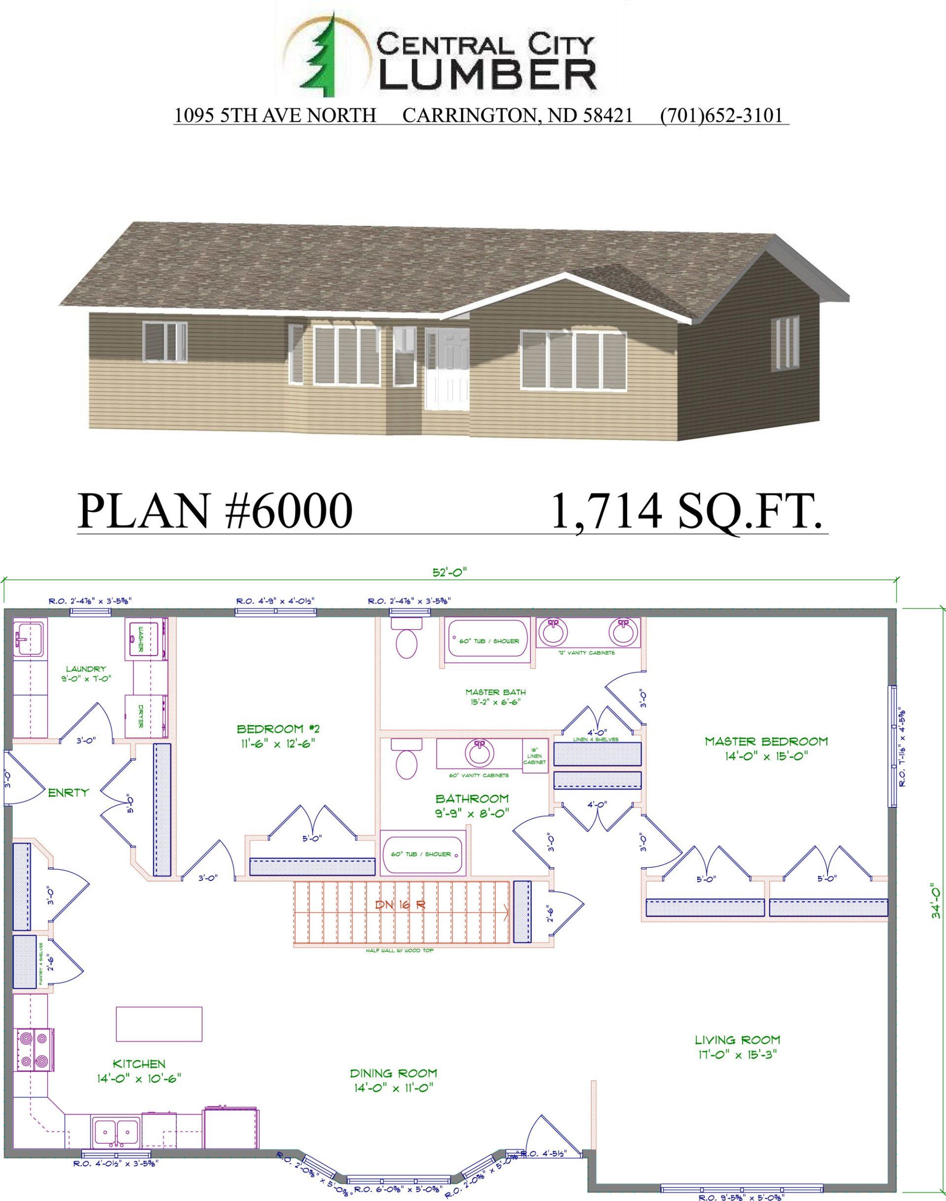 Spec House Plan #6000