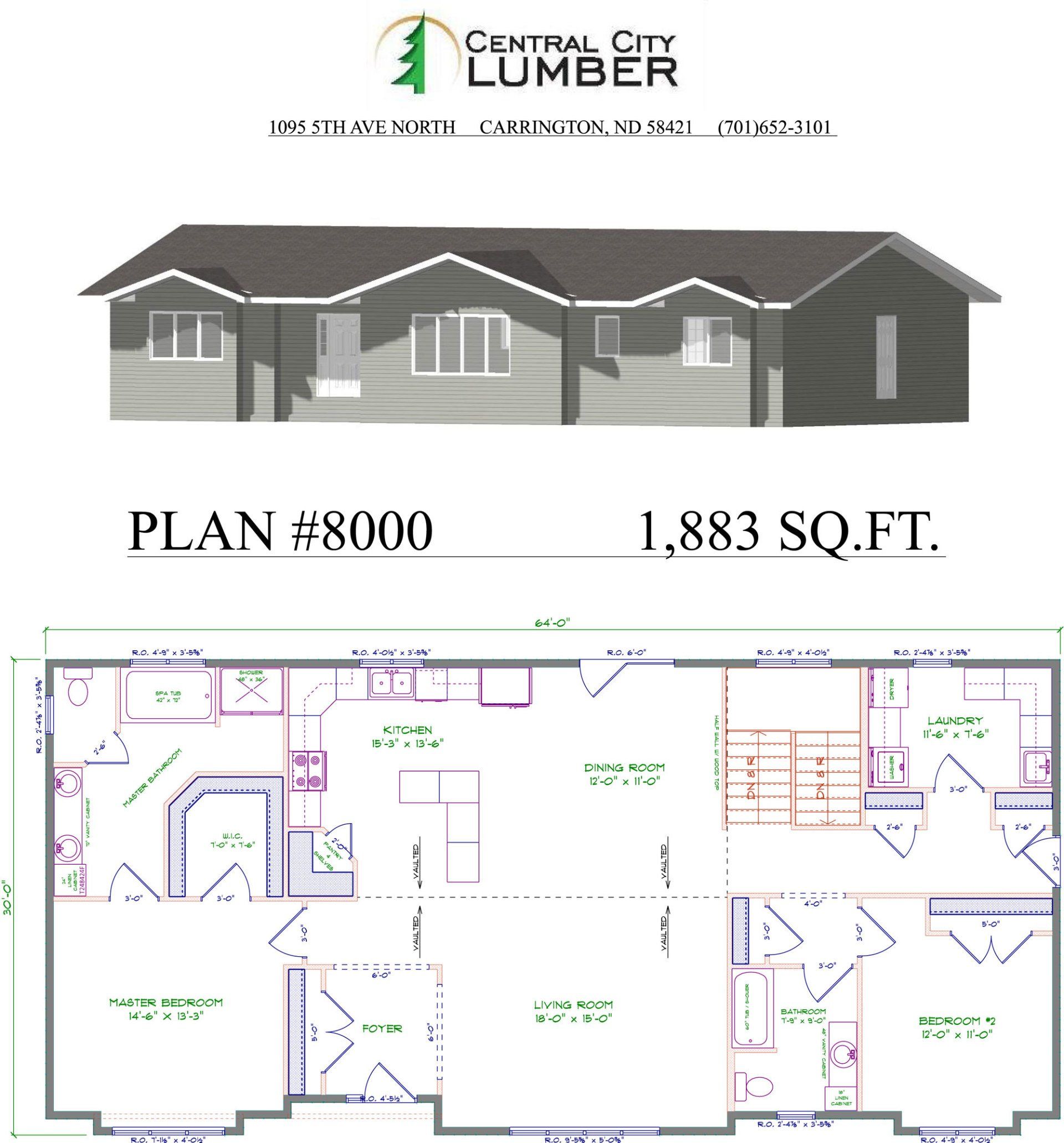 Spec House Plan #8000
