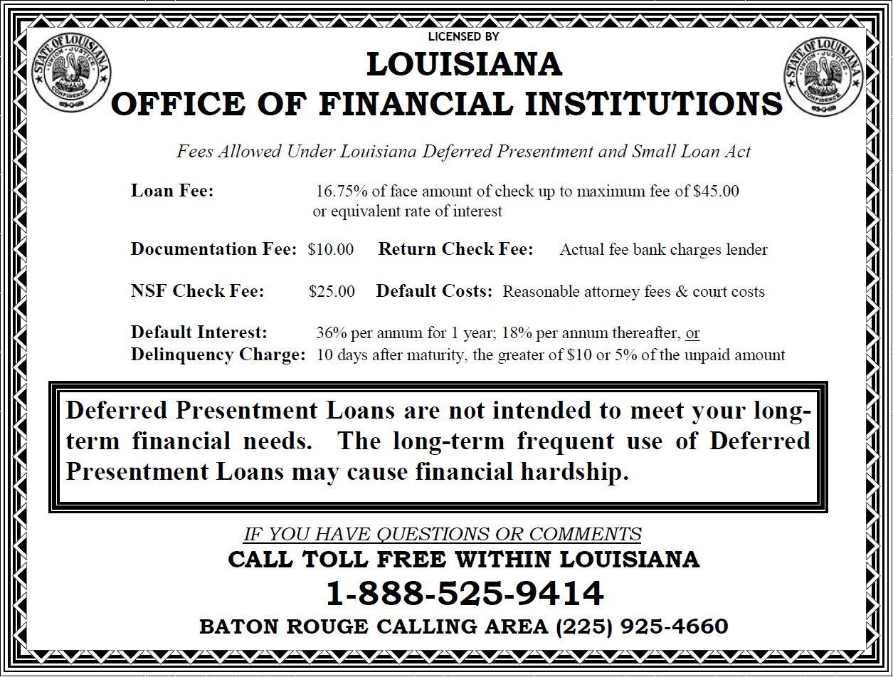 fast payday loans, inc. 1243 north monroe street, tallahassee, fl 32303