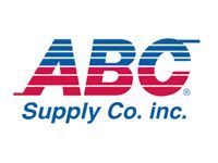 ABC Supply Co. inc. logo: Block letters “ABC” in blue and red stripes, with “Supply Co. inc.” in blue below.