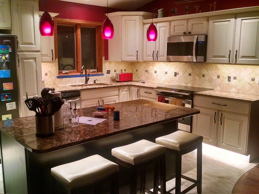 Electrical service on residential kitchen