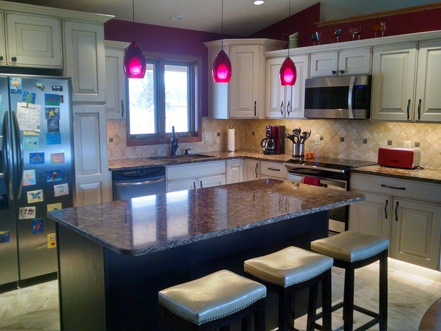 Electrical service on residential kitchen