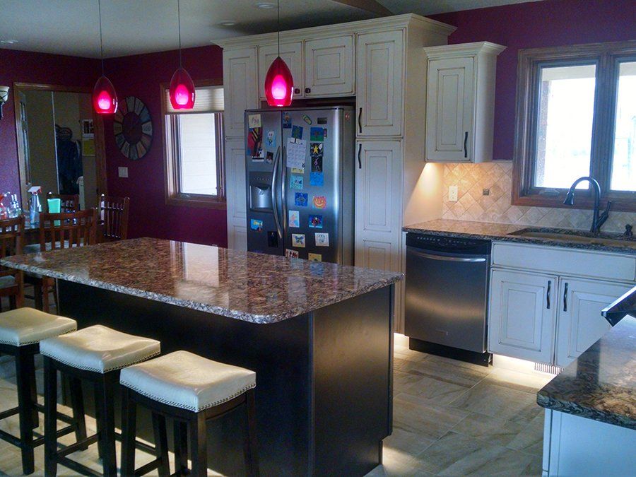 Electrical service on residential kitchen