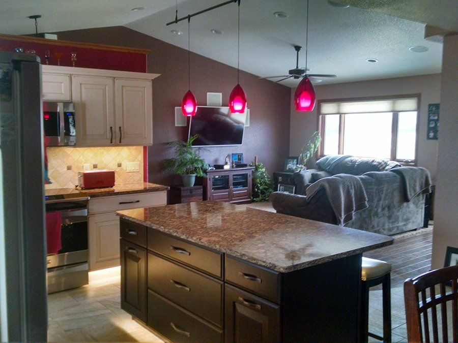 Electrical service on residential kitchen