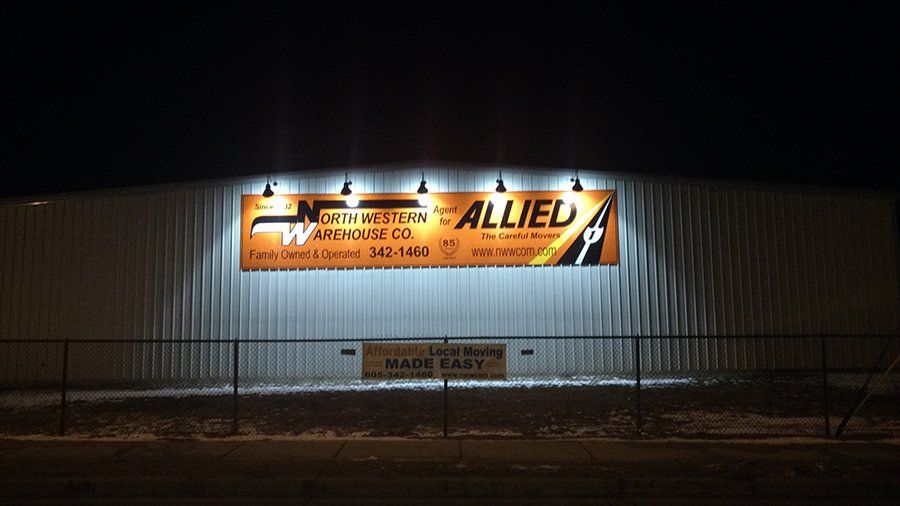 Business outdoor lighting