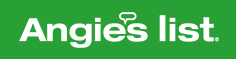 The logo for angie 's list is green and white.