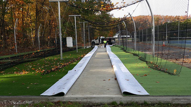 Practice turf for batting cage