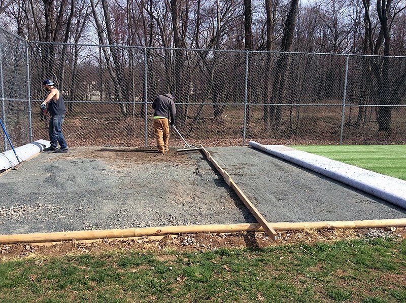Practice turf for batting cage