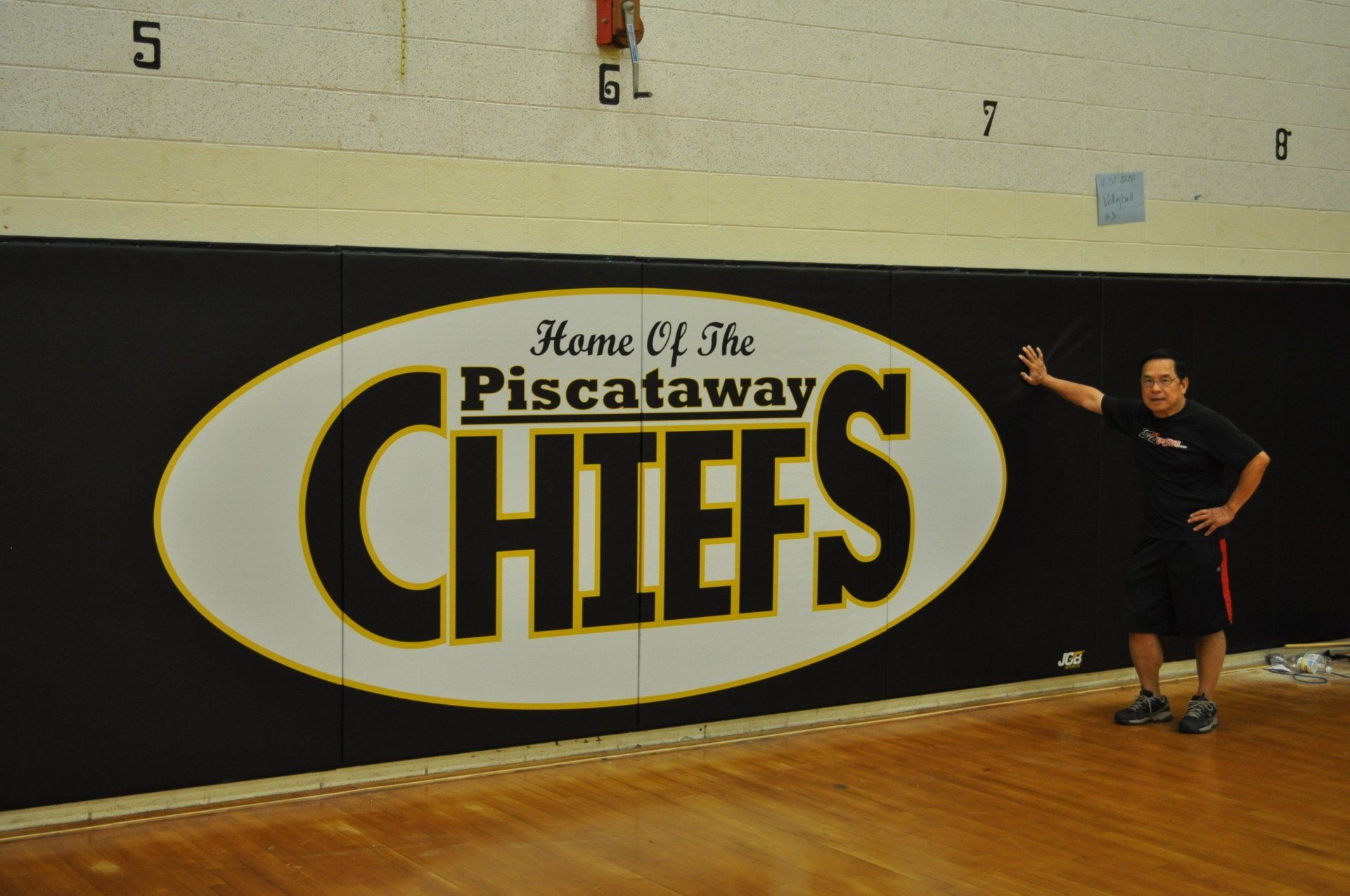 Custom gym wall pads