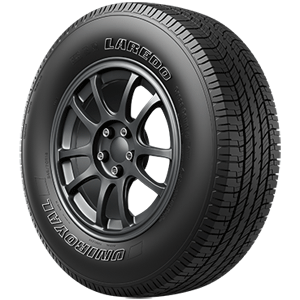 A black tire with the word laredo on it