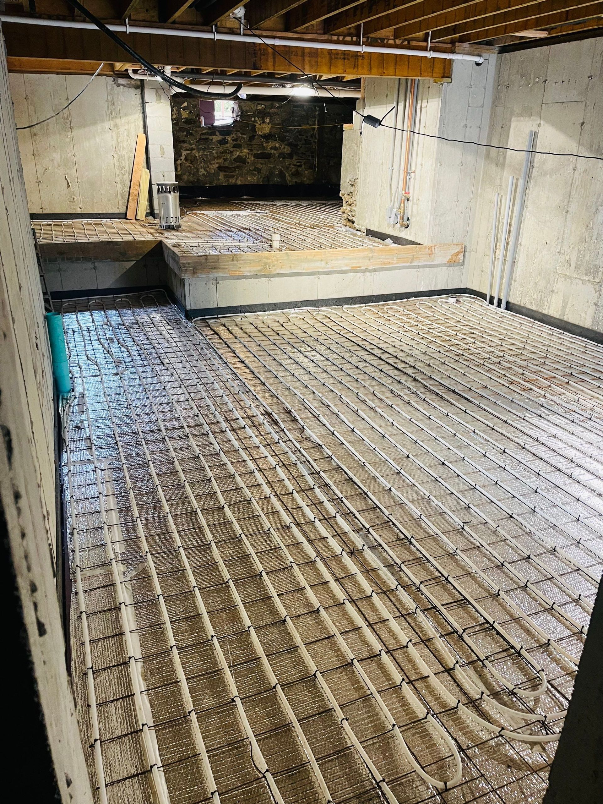 Heating system on floor