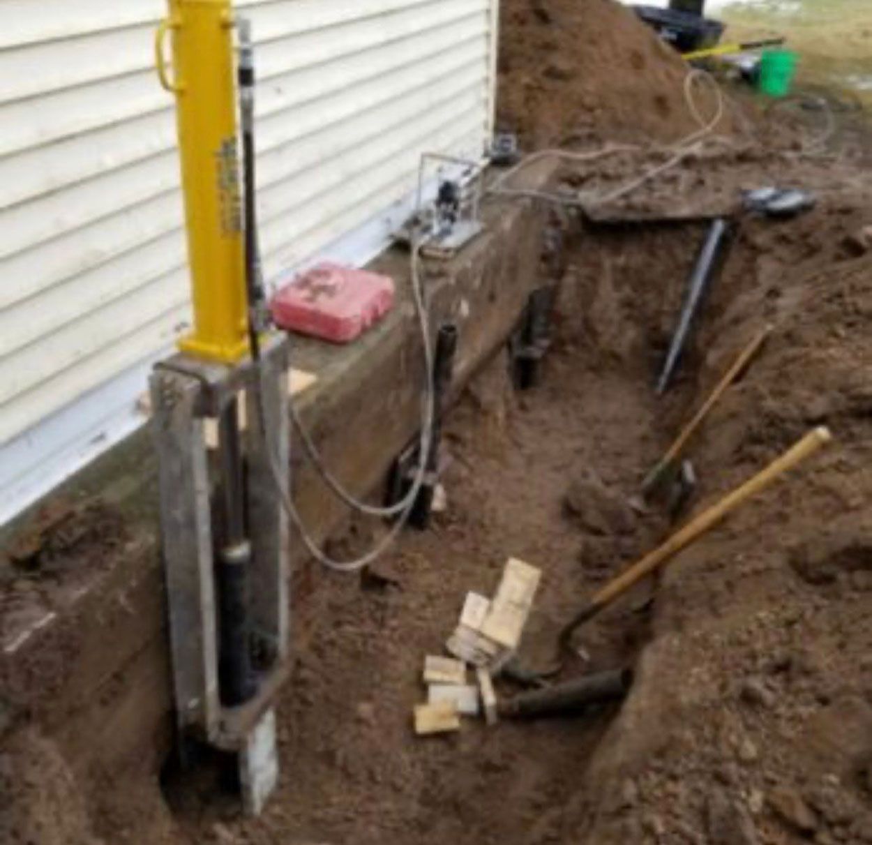 Repairing a house basement wall