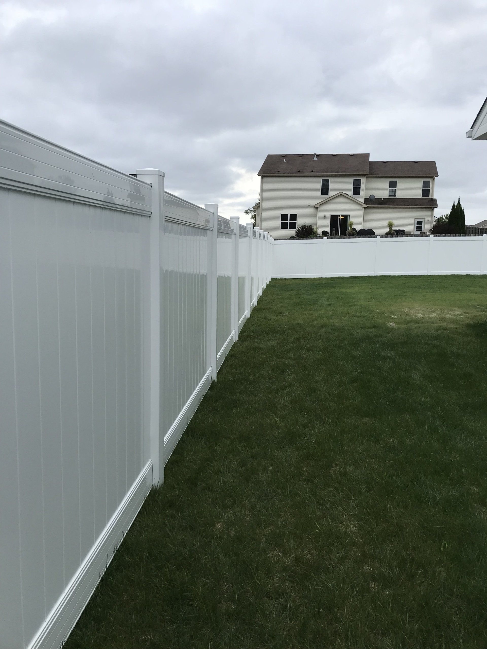 Vinyl fence