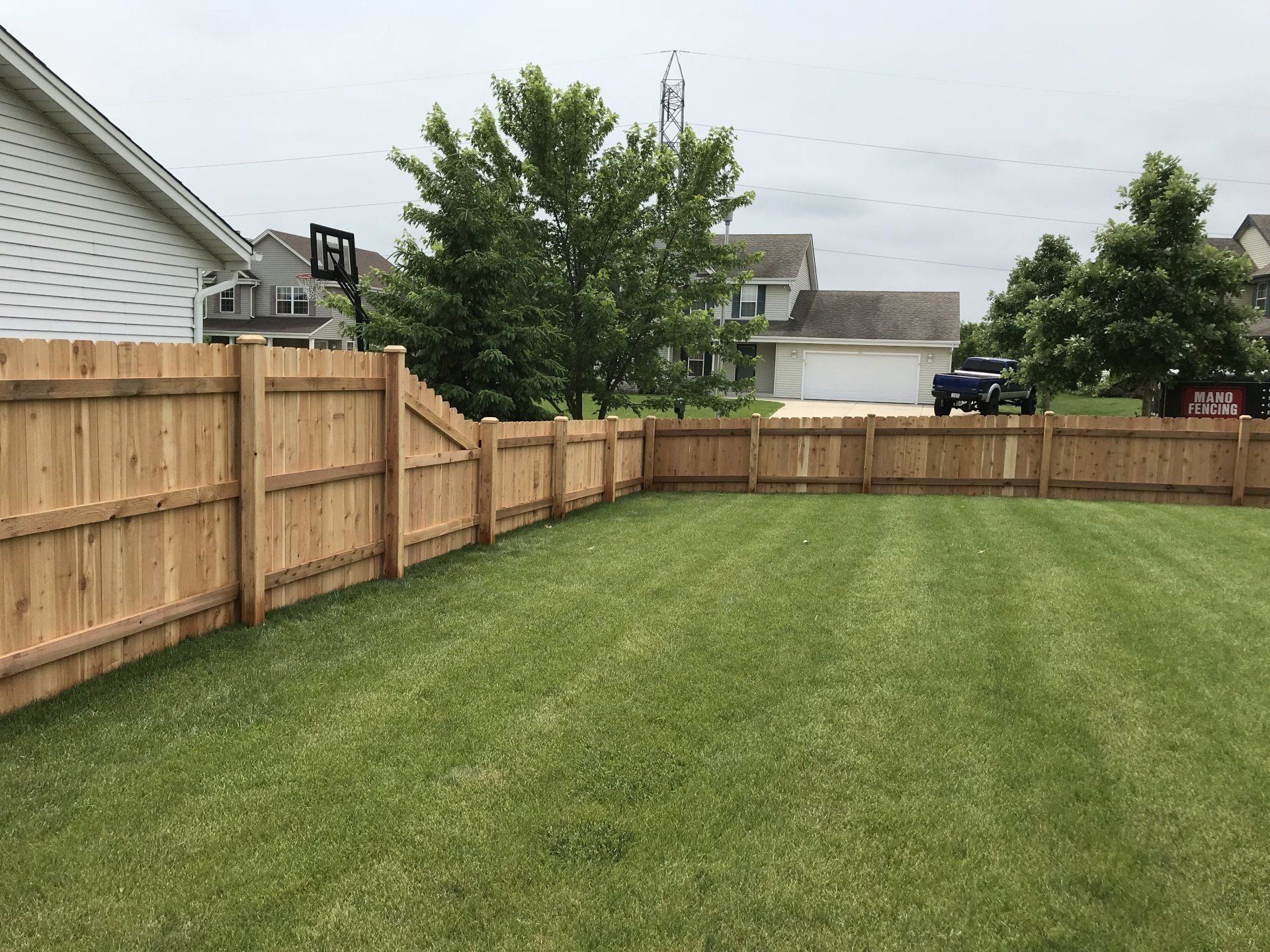 Wooden fence