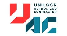 Unilock Authorized Contractor logo: red 