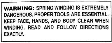 Warning