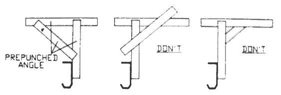 Prepunched angle