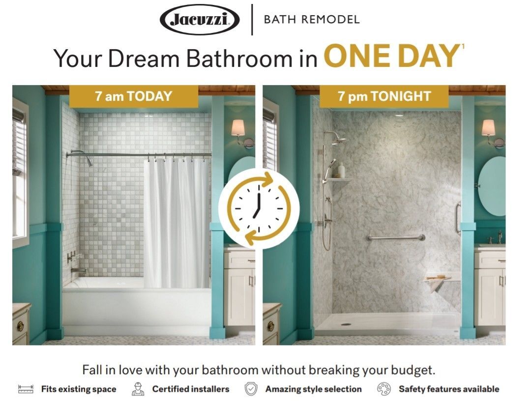 Jacuzzi bathroom advertisement