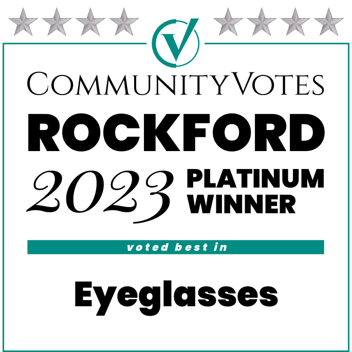Community Votes Rockford 2023 Platinum Winner - Eyeglasses