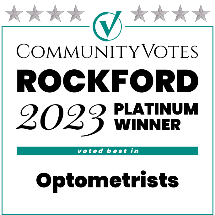 Community Votes Rockford 2023 Platinum Winner - Optometrists