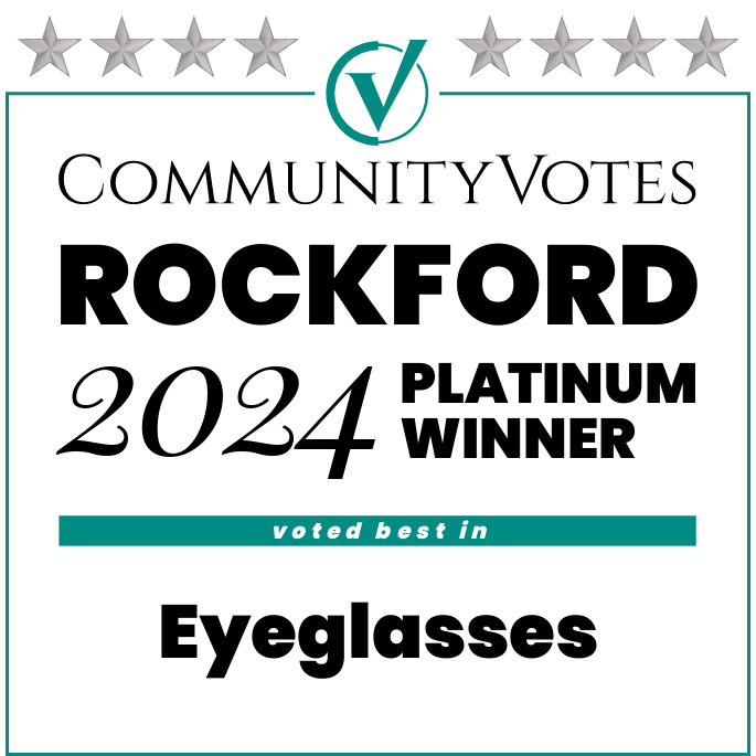 Community Votes Rockford 2024 Platinum Winner - Eyeglasses