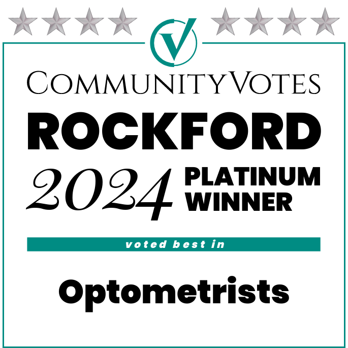 Community Votes Rockford 2024 Platinum Winner - Optometrists