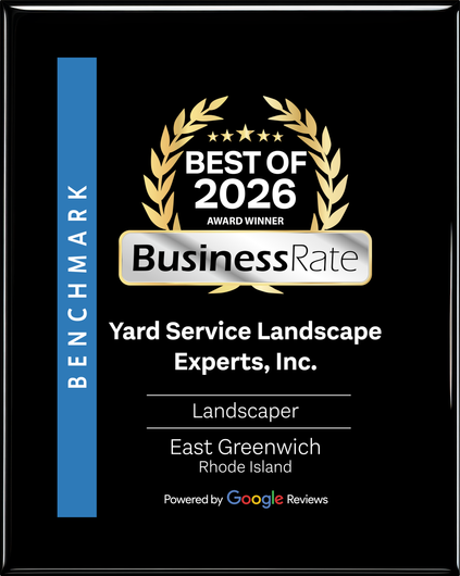 BusinessRate Best of 2026 award plaque for Yard Service Landscape Experts, Inc.
